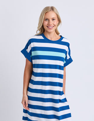 McKinley Dress - China Blue Stripe