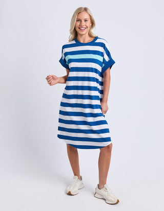 McKinley Dress - China Blue Stripe