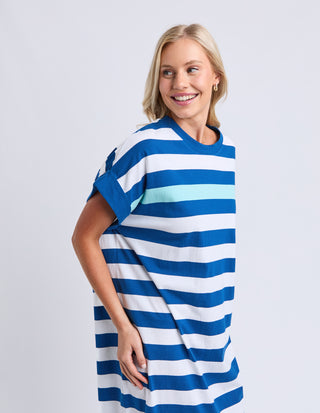 McKinley Dress - China Blue Stripe