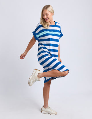 McKinley Dress - China Blue Stripe