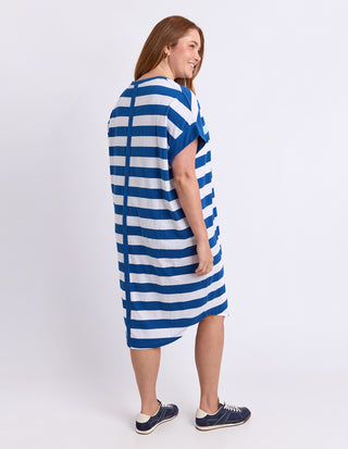 McKinley Dress - China Blue Stripe