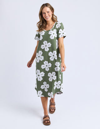 Vera Tee Dress - Clover