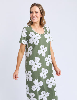 Vera Tee Dress - Clover