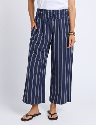 Elm Riley Stripe Pants Navy, Front view | AAAG