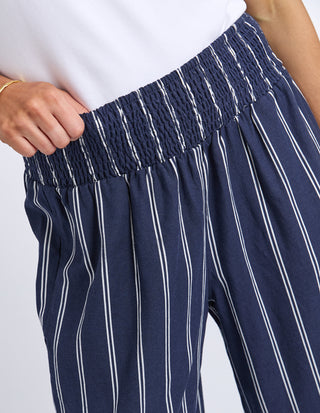 Elm Riley Stripe Pants Navy, Detail view | AAAG