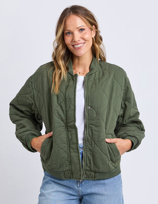 Jean Bomber Jacket - Clover