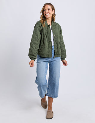 Jean Bomber Jacket - Clover