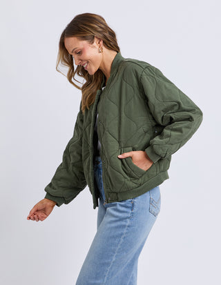 Jean Bomber Jacket - Clover