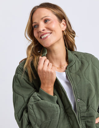 Jean Bomber Jacket - Clover