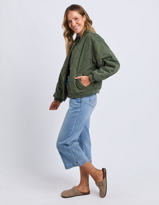Jean Bomber Jacket - Clover