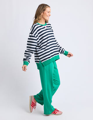 Maps Crew - Navy/White Stripes