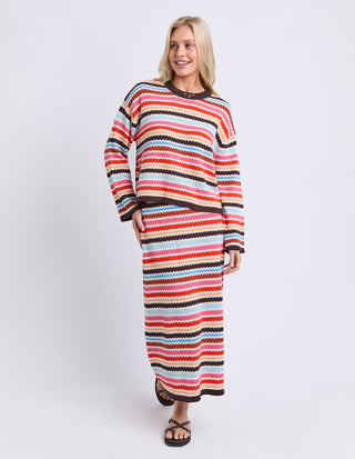 Retro Reef Long Sleeve Knit - Multi