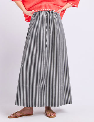 Willow Skirt - Black Stripe