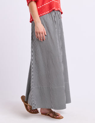 Willow Skirt - Black Stripe