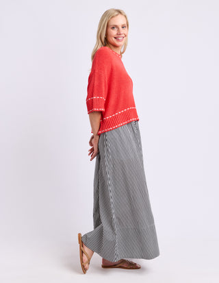 Willow Skirt - Black Stripe
