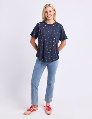 Festive Market  Tee - Navy