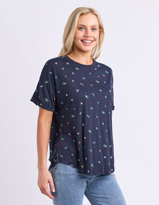 Festive Market  Tee - Navy