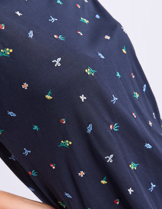 Festive Market  Tee - Navy