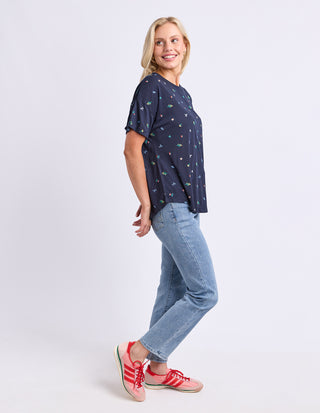 Festive Market  Tee - Navy