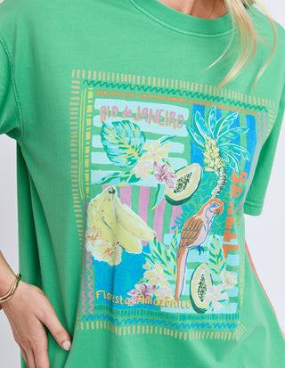 Elm Rio Rio Tee Green Briar, Styled | AAAG