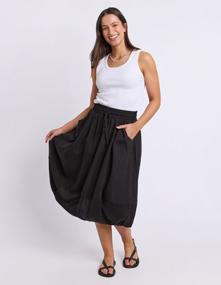 Elm Katie Skirt Black, Side view | AAAG