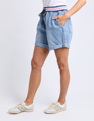 Bohdi Denim Shorts - Mid Blue Wash