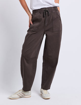 Quinn Barrel Jogger - Chocolate