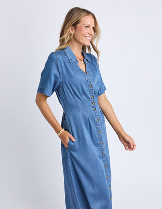 Daria Denim Dress - Blue