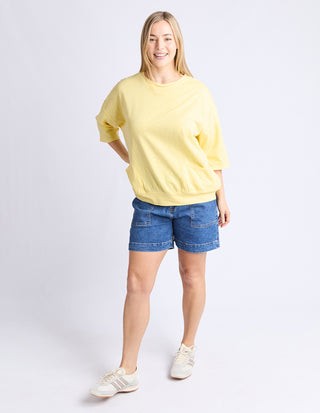 Mazie Sweatshirt - Pale Banana