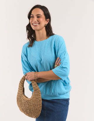 Mazie Sweatshirt - Mid Blue