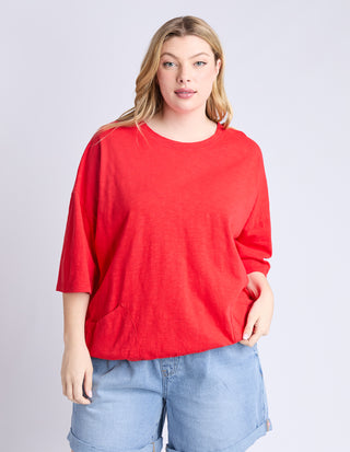 Mazie Sweatshirt - Poppy