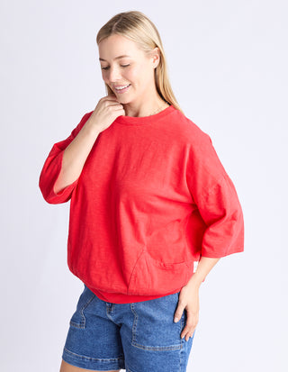 Mazie Sweatshirt - Poppy