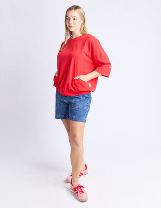 Mazie Sweatshirt - Poppy