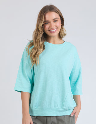 Mazie Sweatshirt - Tonic Blue