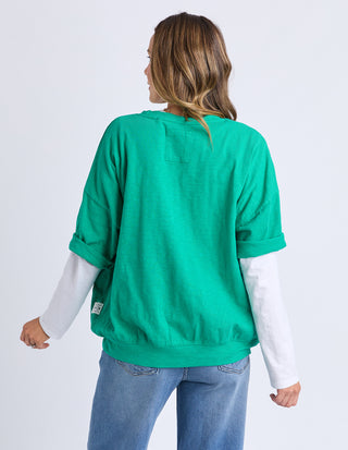 Mazie Sweatshirt - Turquoise
