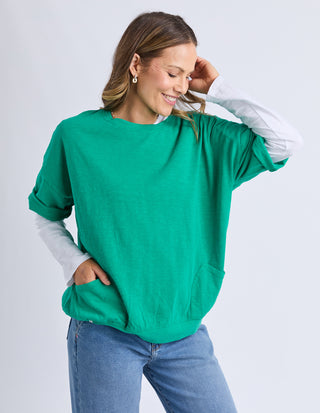 Mazie Sweatshirt - Turquoise