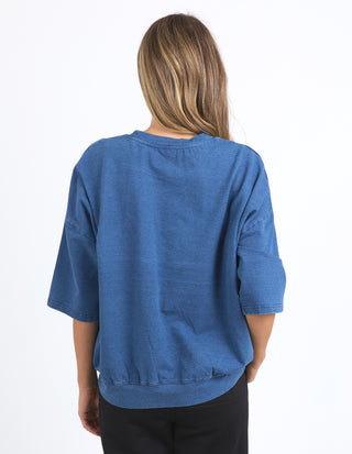 Mazie Sweatshirt - Denim Look