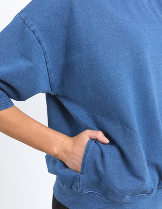 Mazie Sweatshirt - Denim Look