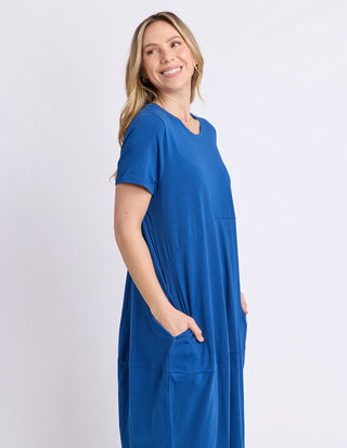 Diana Short Sleeve Dress - Cobalt