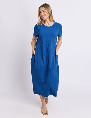 Diana Short Sleeve Dress - Cobalt