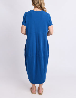 Diana Short Sleeve Dress - Cobalt