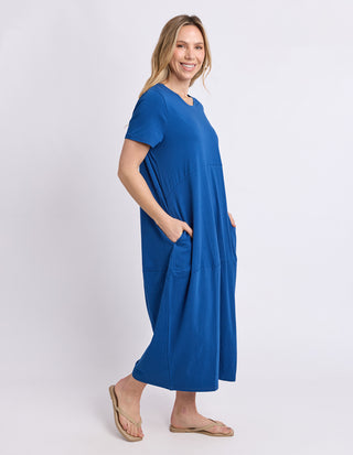Diana Short Sleeve Dress - Cobalt