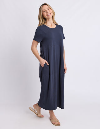 Diana Short Sleeve Dress - Navy