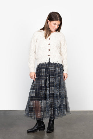 Tilly Tulle Skirt - Check