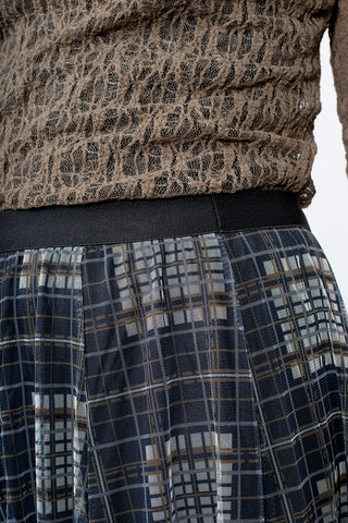 Tilly Tulle Skirt - Check