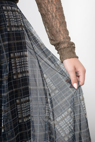 Tilly Tulle Skirt - Check