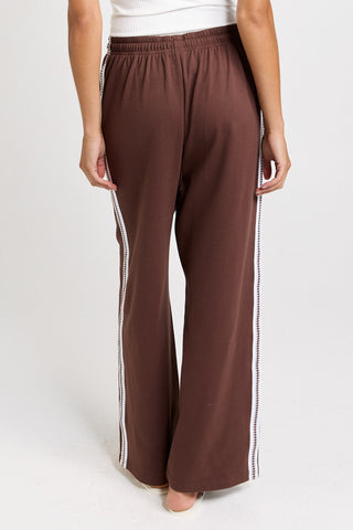 Nikki Relax Cotton Joggers - Chocolate