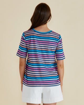Riley Tee - Multi Stripe