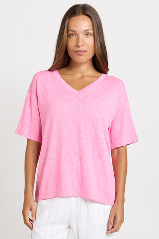 Aries Vee Neck Sweater - Pink