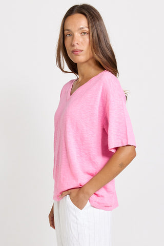 Aries Vee Neck Sweater - Pink
